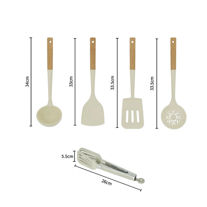 Aaponminimarket Heat-Resistant Silicone Utensils