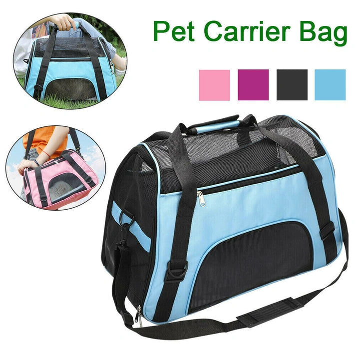 Aaponminimarket Large Pet Carrier Bag AVC Portable Soft Fabric
