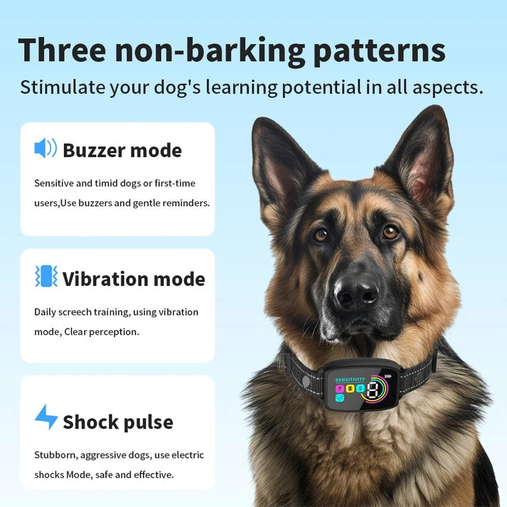 Aaponminimarket Smart Automatic Anti-Barking Dog Collar Rechargeable