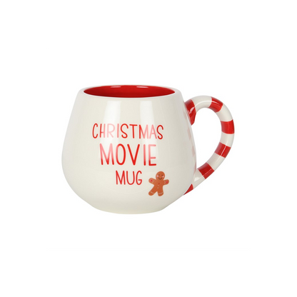 Christmas Movie Mug – White Rounded Mug with Gingerbread Man – view 3