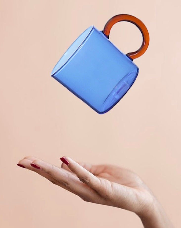 Aapon mini market -Set Of 2 Retro Couple Coffee Mugs Tea Cups