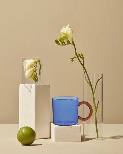 Aapon mini market -Set Of 2 Retro Couple Coffee Mugs Tea Cups