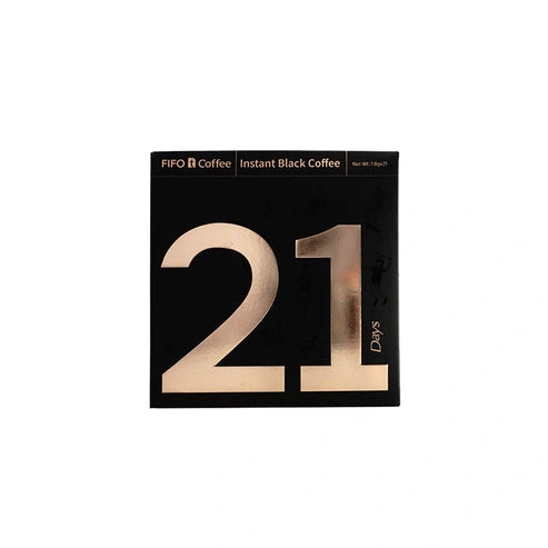 Aaponminimarket 21 Days Fitness Instant Dissolve Black Coffee 37.8g (21 Strips)