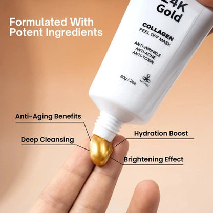 Ammuri Beauty 24K Gold Peel Off Mask for Radiant Skin