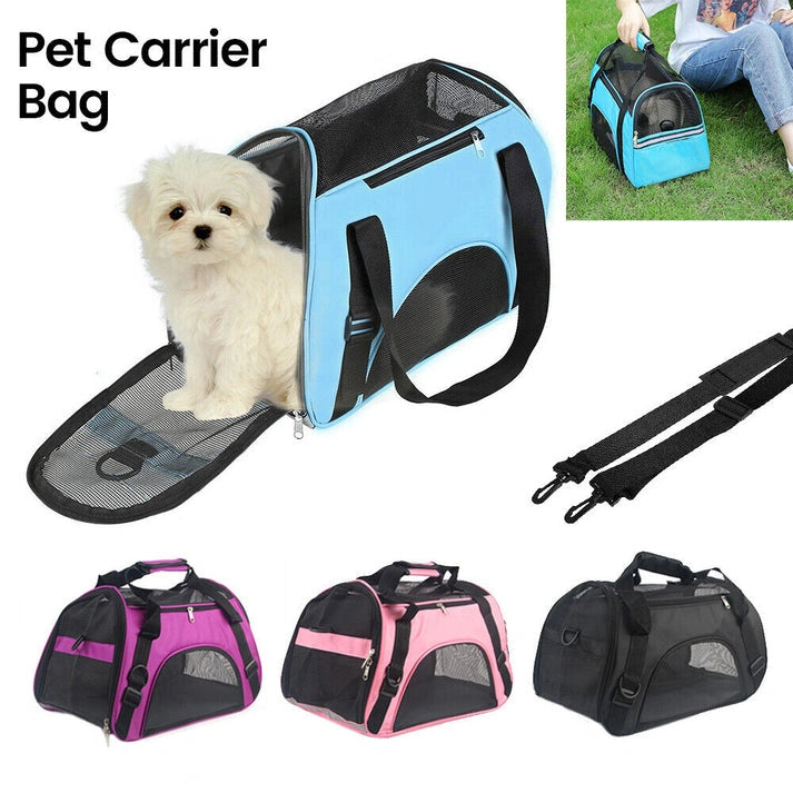 Aaponminimarket Large Pet Carrier Bag AVC Portable Soft Fabric