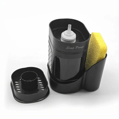 Aaponminimarket Oval Soap Dispenser with Sponge Holder