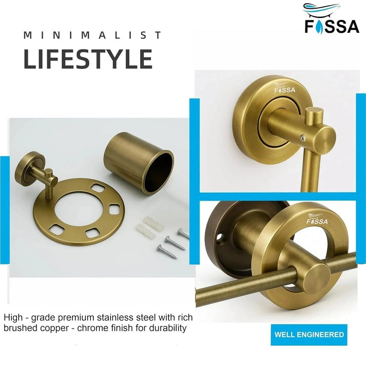 Aaponminimarket Round Stainless Steel Wall Mounted Soap Dish Gold