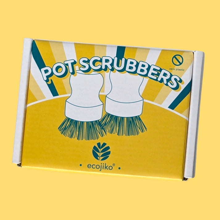 Aaponminimarket Sustainable Bamboo Pot Scrubbers