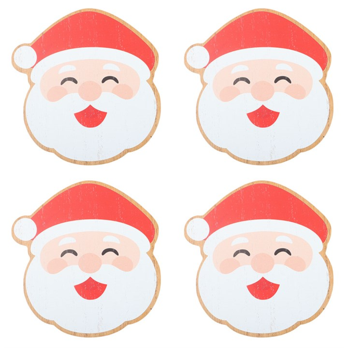 Jolly Santa Christmas Coasters – Set of 4 – view 3