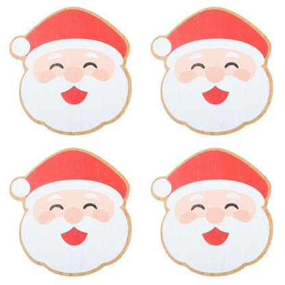 Jolly Santa Christmas Coasters – Set of 4 – view 3