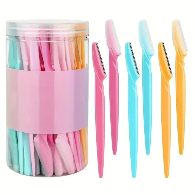 30 Pcs Eyebrow Razors For Women With Precision Safety Cover
