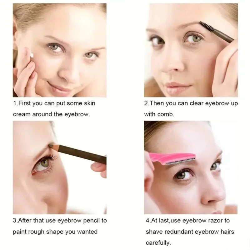 30 Pcs Eyebrow Razors For Women With Precision Safety Cover