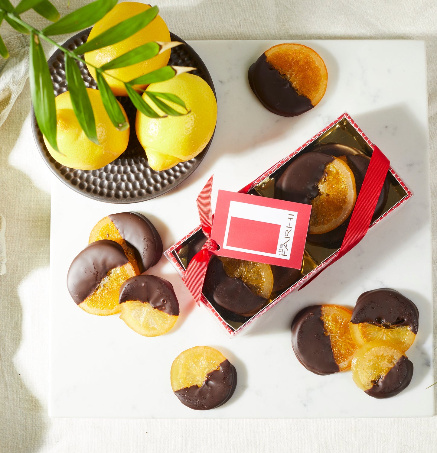 Belgian Dark Chocolate Dipped Candied Orange and Lemon Slices, 188g-3