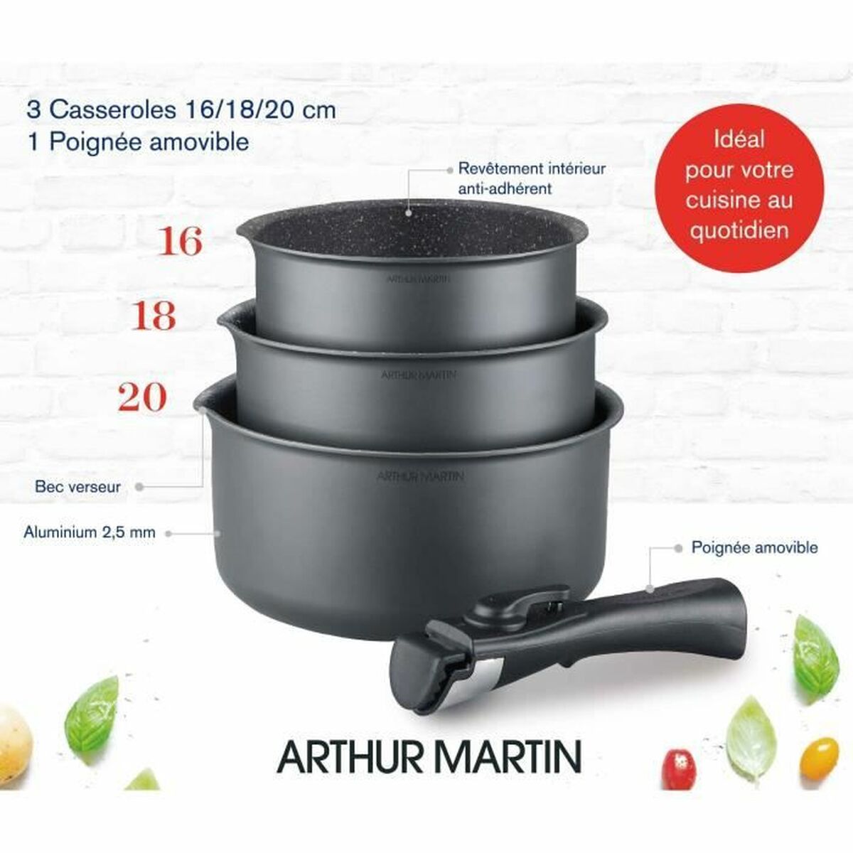 Aapon mini market - Arthur Martin Cookware Set