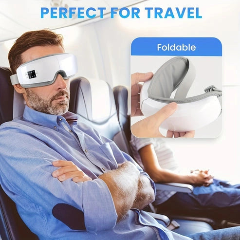 NNETM 4D Smart Eye & Face Massager with Heat, Vibration & Music
