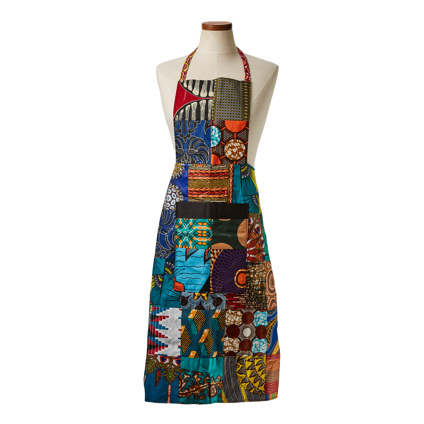 Aapon mini market - Apron, Oven Mitts & Pot Holder Kitenge Patch Set | Hand Sewn