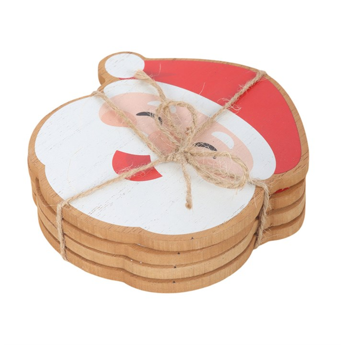 Jolly Santa Christmas Coasters – Set of 4 – view 4