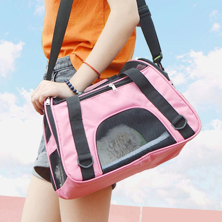 Aaponminimarket Large Pet Carrier Bag AVC Portable Soft Fabric