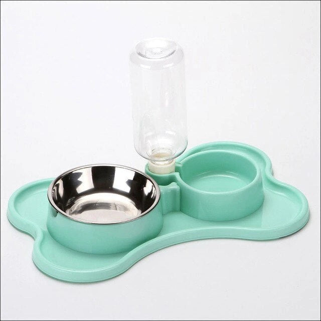 Aaponminimarket Non-Slip Double Cat Bowl