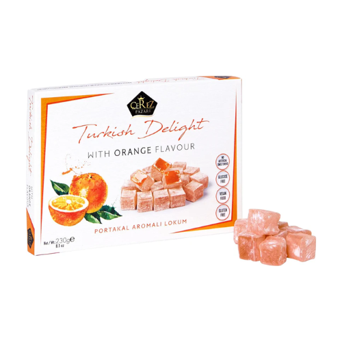Turkish Delight White Box Orange Flavour 230g