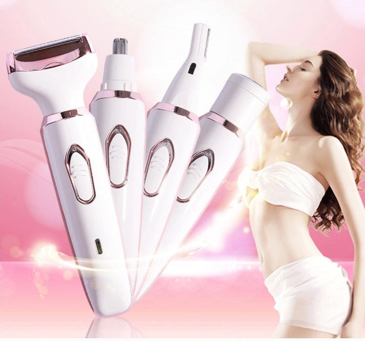 Aapon Mini Market_4 In 1 Electric Women Epilator USB Shaver