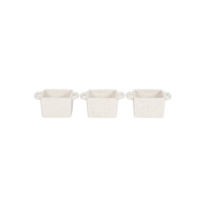 3 Ceramic Christmas Snack Bowls – Santa, Reindeer, Elf – view 3