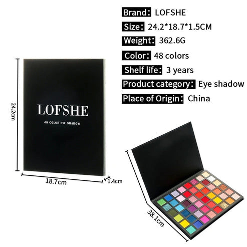 LOFSHE 48 Color Eyeshadow