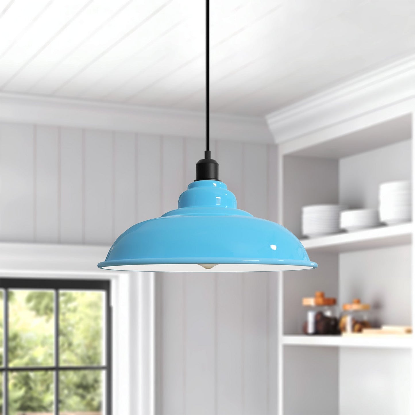 Aapon mini market -Blue Pendant Light 