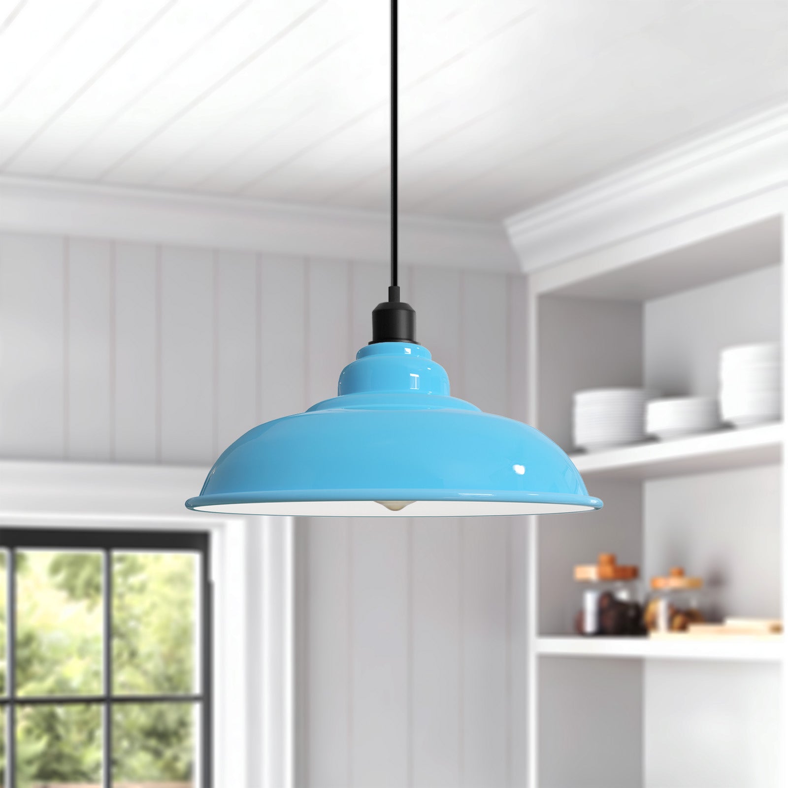Aapon mini market -Blue Pendant Light 