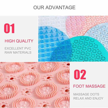 Aaponminimarket NNEDSZ Grey Non-Slip Round Shower Foot Scrubber Mat