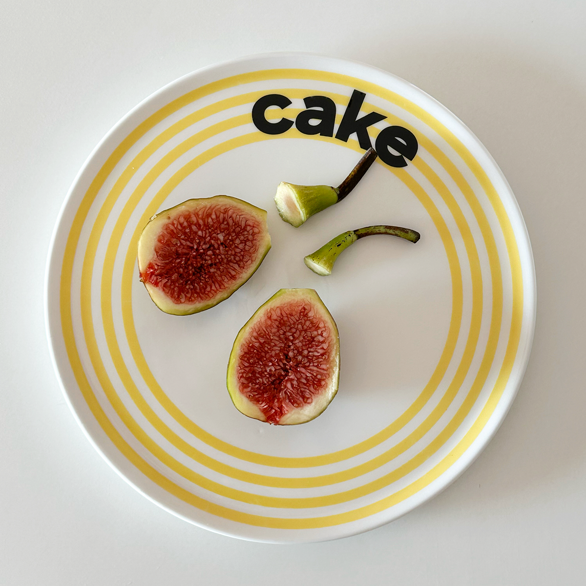 Aapon mini market -Striped Dessert Plate