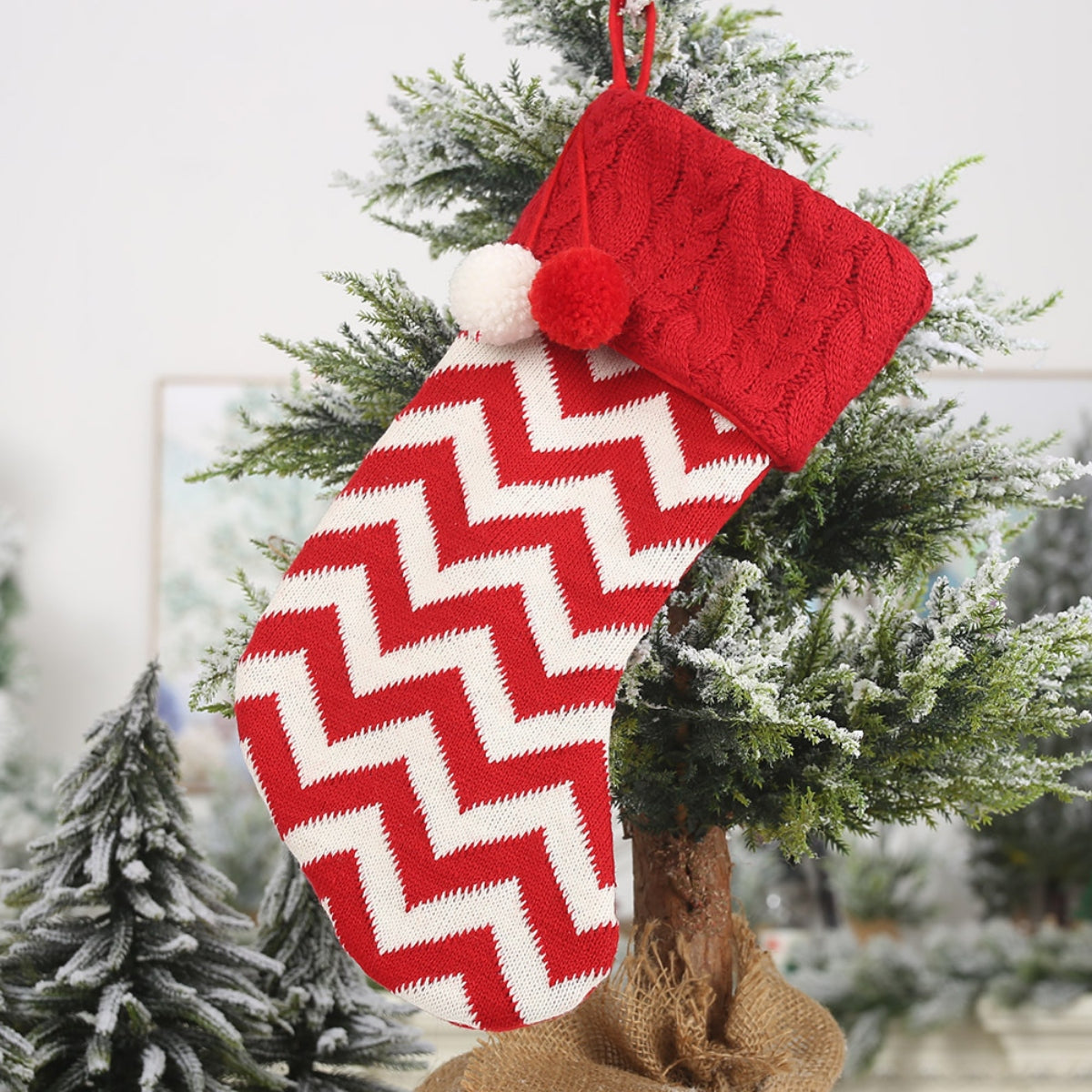 Knitted Christmas stocking – view 4