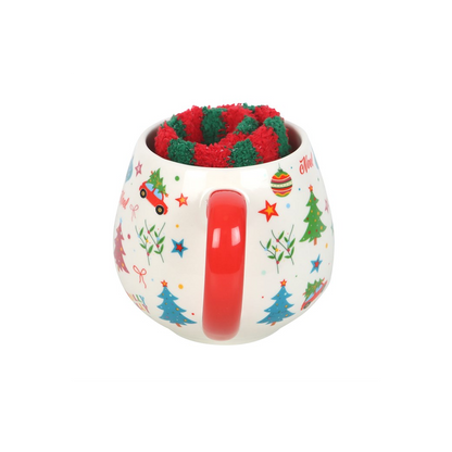 Nostalgic Christmas Mug & Fluffy Socks Gift Set – 500ml – view 5