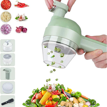 Aapon mini market -NNEOBA 5-in-1 Electric Vegetable Cutter Set – Rechargeable