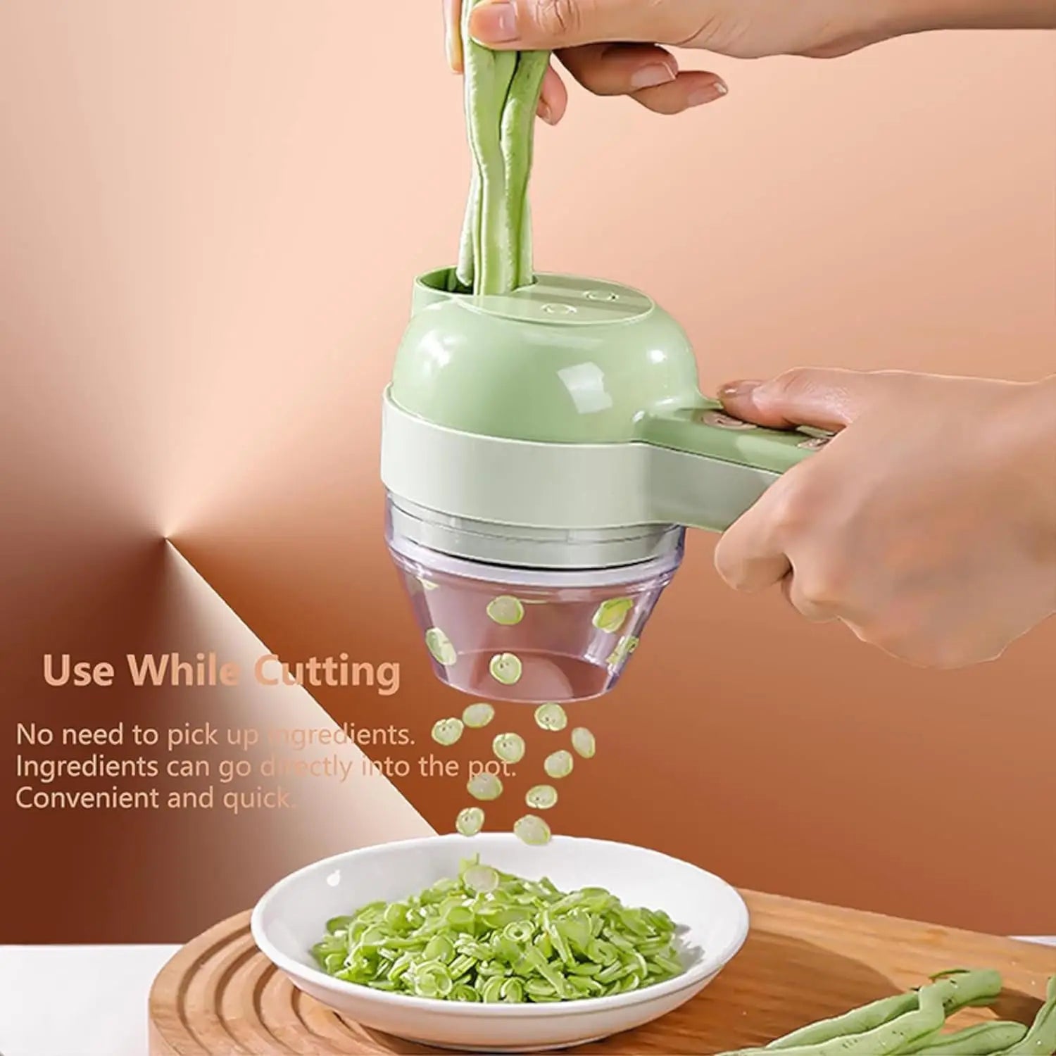 Aapon mini market -NNEOBA 5-in-1 Electric Vegetable Cutter Set – Rechargeable
