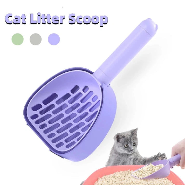 Aaponminimarket Cat Litter Scoop Plastic Cats Poop Scoop