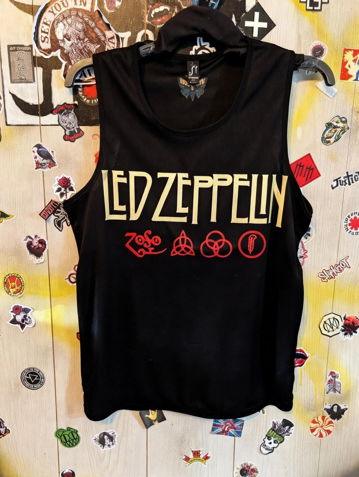 Led Zeppelin Black Sleeveless Vest