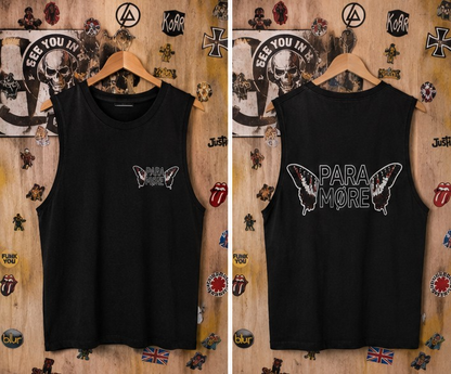 Paramore Black Sleeveless Vest