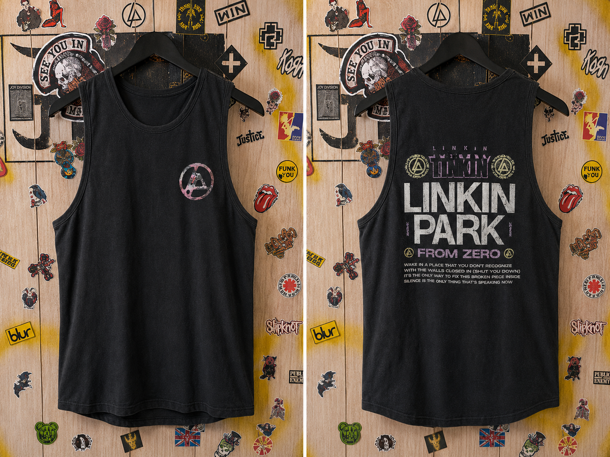 Linkin Park Black Sleeveless Vest