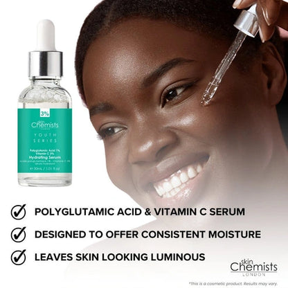 Aaponminimarket Hydrating Serum Polyglutamic Acid 1%, Vitamin C 3% 30ml