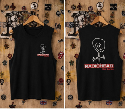 Radiohead Black Sleeveless Vest