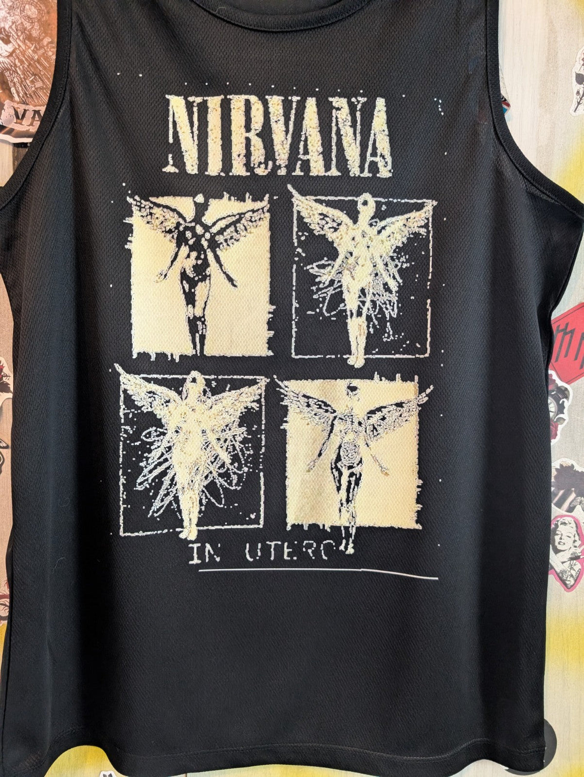 Nirvana Black Sleeveless Vest