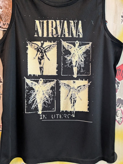 Nirvana Black Sleeveless Vest