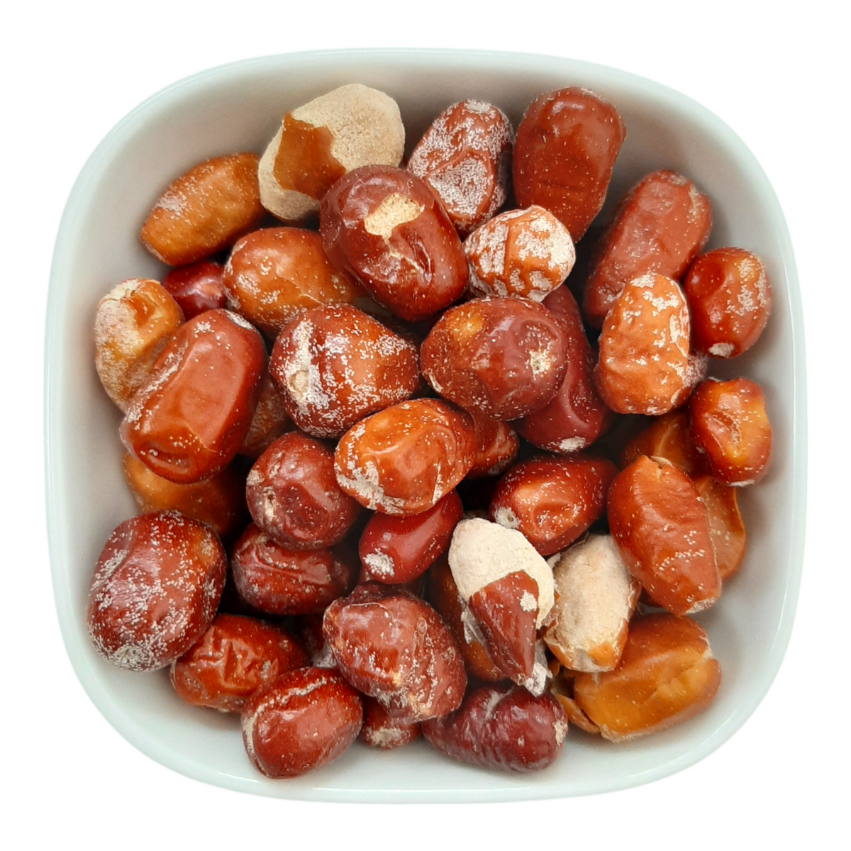 Dried oleaster (silverberries) in a white bowl