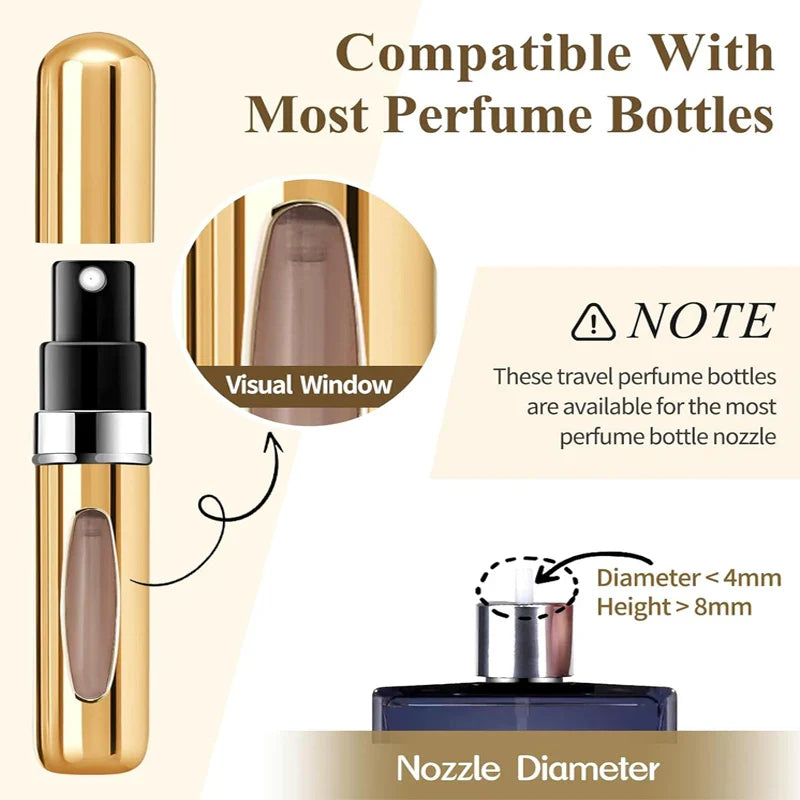 5ml Portable Perfume Atomizer Spray Bottle