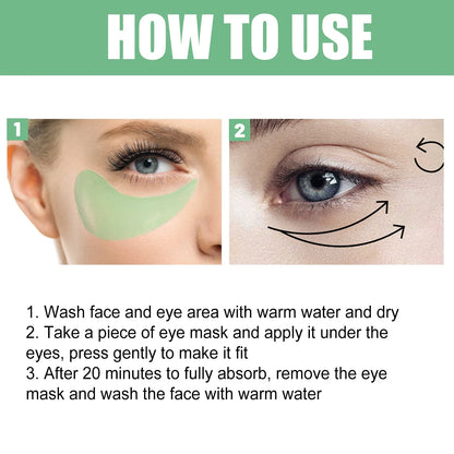 Aapon Mini Market Ltd 60 Pieces Aloe Vera Collagen Eye Mask for Dark Circles