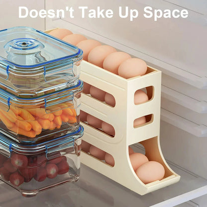 Refrigerator 4-Layer Automatic Egg Roller Sliding Tray-3