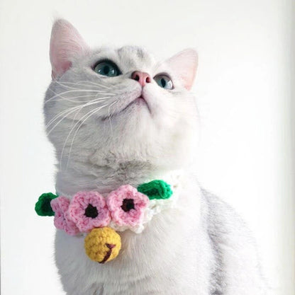 Handmade Floral collars with bell
