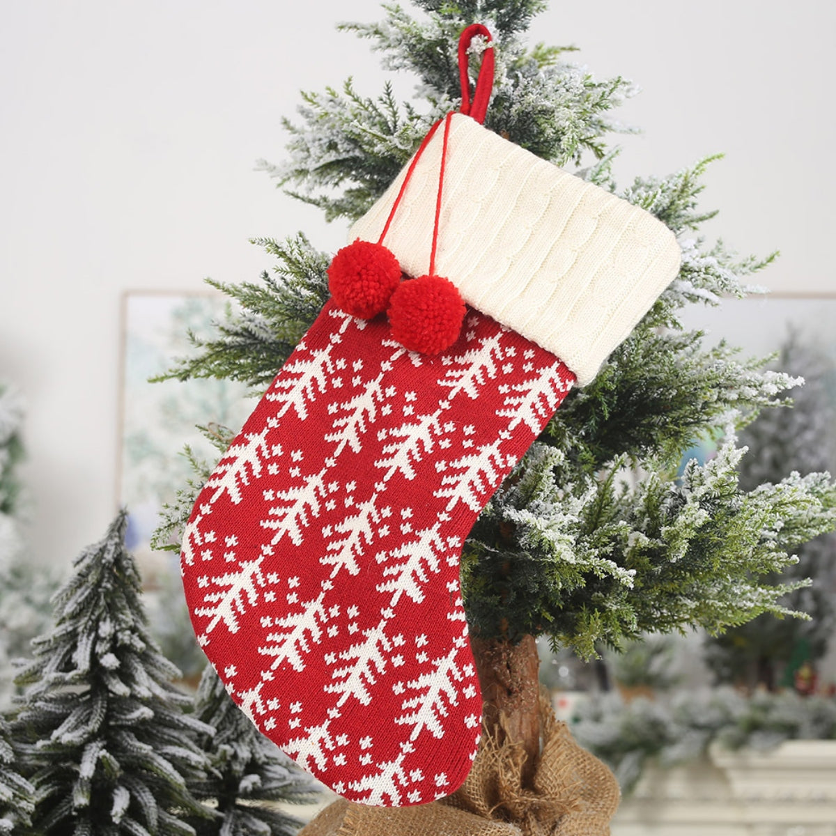 Knitted Christmas stocking
