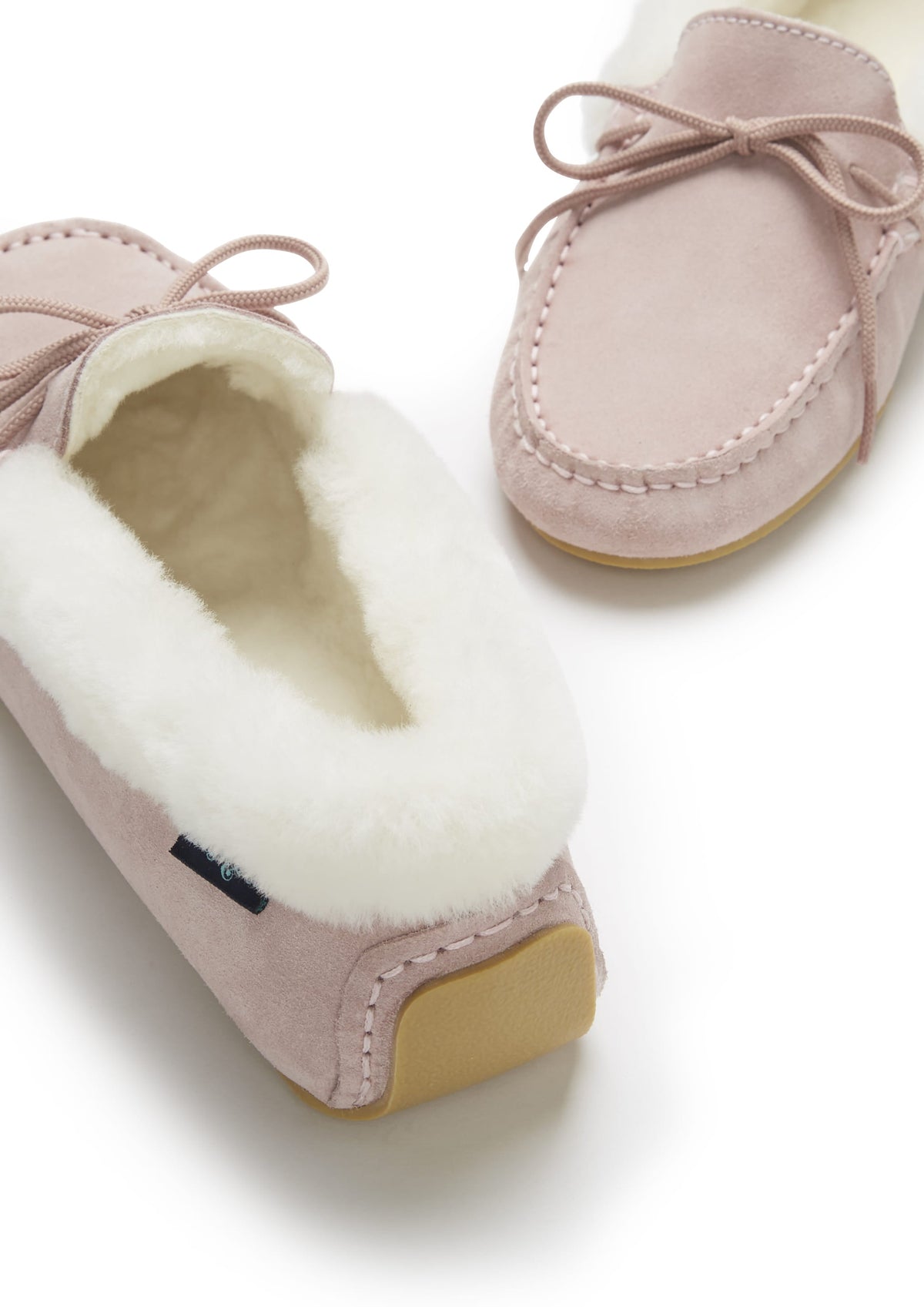 Hugs & Co. Women's Sheepskin Slippers, Ice Pink – view 3